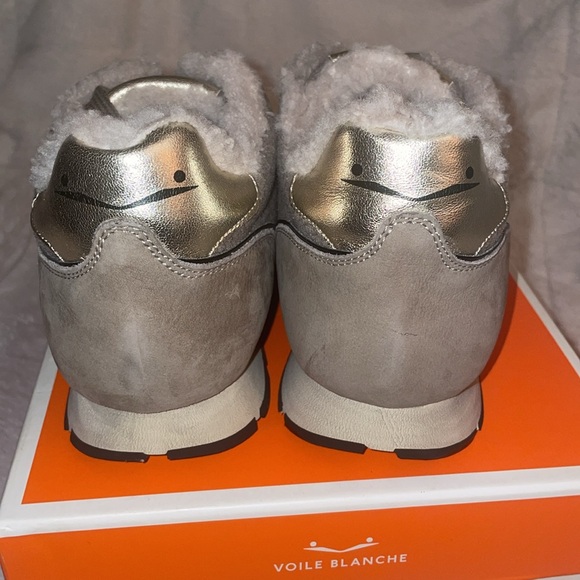 NWT VOILE BLANCHE JULIA Sneaker In Taupe - Picture 9 of 14